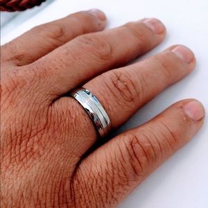 🏀 man stainless steel ring